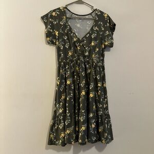 No Boundaries Floral Yellow and White Mini Dress